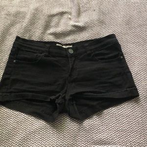 Black short shorts